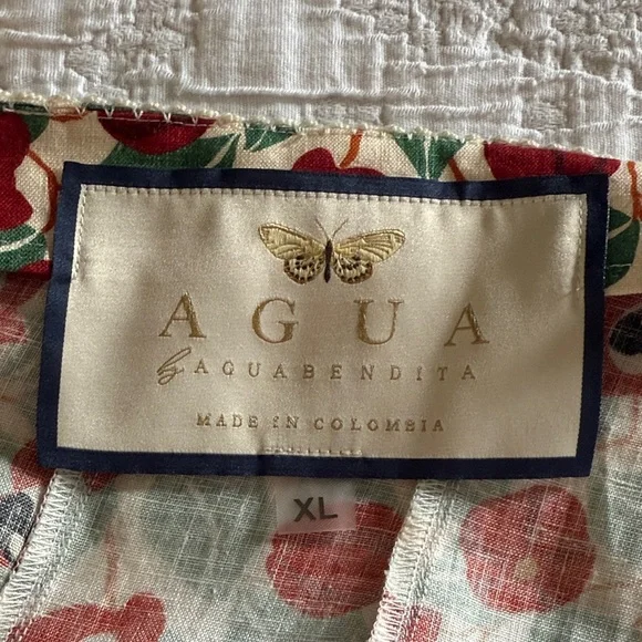 Agua by Agua Bendita - Red and Green maxi skirt - Picture 2 of 3